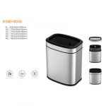 Coș de gunoi din inox mat anti-amprentă SMH9036 – 40 L
