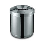 Coș de birou cu capac decupat, argintiu – 9L –LZI3330111
