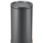 Coș din INOX, 89L, model PRH-110EBM2023 (negru mat + bază aurie), 38 x 79 CM
