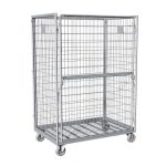 Roll-container profesional multifuncțional din oțel cu dublă galvanizare – rezistență ridicată la umiditate, roți siliconice silențioase 125 cm – 120 × 80 × 180 cm – PRH-1034N