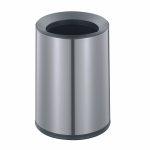Coș de birou din INOX fără capac, argintiu – 9,4L – PRH-3GSM2023