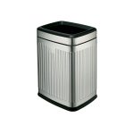 Coș de gunoi fără capac din INOX mat anti-amprentă – 12L – PRH-SF12S-F07