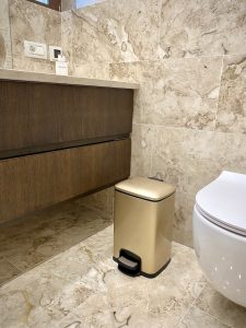 Coș de gunoi cu pedală din INOX, Champagne Gold – 20L – PRH-SJ20CG-F03-2023 - imagine 2