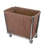 Cărucior din inox pentru transport și colectare lenjerie hotelieră – PROLH3424, 94 x 56 x 83,5 cm, capacitate 275 L