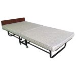 Pat pliabil profesional pentru hotel – profil jos, stabil și compact, ideal ca pat suplimentar – 195 × 95 × 40 cm – SMH74005A-2022
