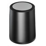 Coș de gunoi din INOX cu capac batant, negru – 9L – SMH9033A