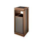 Cos De Gunoi Cu Scrumiera, Negru, PRH-240JB2024, 25 L, 31*31*78 CM