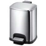 Cos De Gunoi Cu Pedala, Silver Matt, PRH-SJ3SM-F03-2023