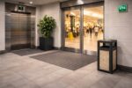 Coș de gunoi urban cu scrumieră SMASH LM, multicolor, anti-vandalism, 150L - imagine 13