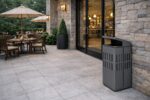 Coș de gunoi urban cu scrumieră 115 L ZENORA 444INOX | Coș exterior premium 50x50x90 CM - imagine 3