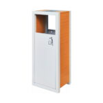 Coș de gunoi urban cu scrumiera, 80 L – Smash Design Linea 189, 40×30×104 CM