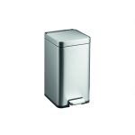 Cos De Gunoi cu capac si pedala, 12L, Argintiu, SMH8248-SJ12