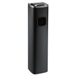 Cos de gunoi cu scrumiera, Negru, SMH9032-BLK-2024