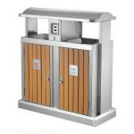 Coș de gunoi din inox pentru exterior – SMH94153A, 150L