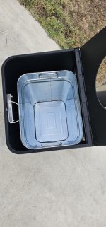 Coș stradal DUO 60 din inox 201 cu acoperire pulbere – design premium negru + inox natural, capacitate 2×30L - imagine 3