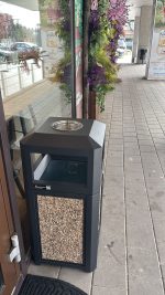 Cos de gunoi exterior cu scrumiera, 60 L, Multicolor, SMASH M, 40 x 40 x 85 CM - imagine 27