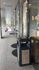 Cos de gunoi exterior cu scrumiera, 60 L, Multicolor, SMASH M, 40 x 40 x 85 CM - imagine 25
