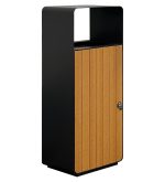Cos de gunoi comercial, 46L - Smash Design, NERO 188, 40×30×95 CM