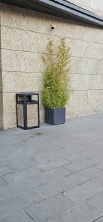 Cos de gunoi exterior cu scrumiera, 60 L, Multicolor, SMASH M, 40 x 40 x 85 CM - imagine 22