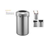 Coș de gunoi comercial din INOX, argintiu – 60L – SMH9055