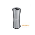Coș de gunoi cu scrumieră din INOX premium anti-amprentă, argintiu – 40L – SMH9485H, 30 x 70 CM
