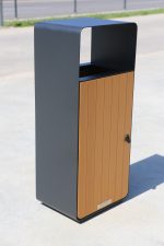 Cos de gunoi comercial, 46L - Smash Design, NERO 188, 40×30×95 CM - imagine 2