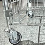 Carucior pliabil profesional pentru lenjerie PRH-B1049 – din oțel galvanizat, rezistent la coroziune, ideal pentru hoteluri, spitale și spălătorii industriale , 100 x 70 x 88 CM - imagine 3