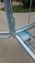 Cărucior profesional pentru transport și depozitare lenjerie – best seller, utilizare multifuncțională, ușă frontală 50% / 100%, rafturi opționale – 70 × 80 × 176 cm – PRH-B1012 - imagine 2