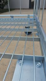 Cărucior profesional pentru transport și depozitare lenjerie – best seller, utilizare multifuncțională, ușă frontală 50% / 100%, rafturi opționale – 70 × 80 × 176 cm – PRH-B1012 - imagine 4