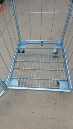 Cărucior profesional pentru transport și depozitare lenjerie – best seller, utilizare multifuncțională, ușă frontală 50% / 100%, rafturi opționale – 70 × 80 × 176 cm – PRH-B1012 - imagine 5